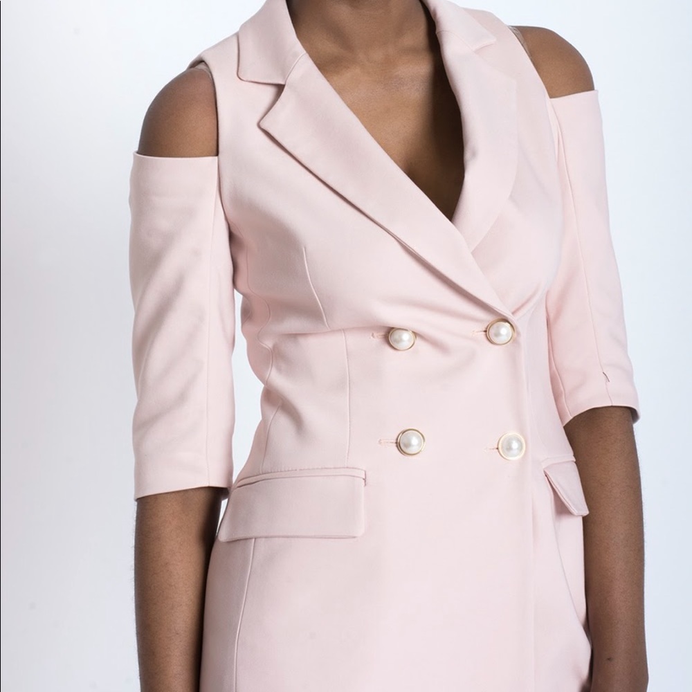 Pink Blazer Dress.